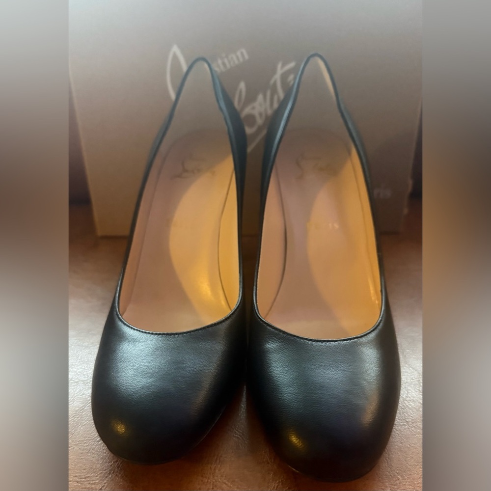 Christian Louboutin Marimalus Nappa Leather Spike Heel Pumps Black EU 39 NIB - Picture 5 of 15